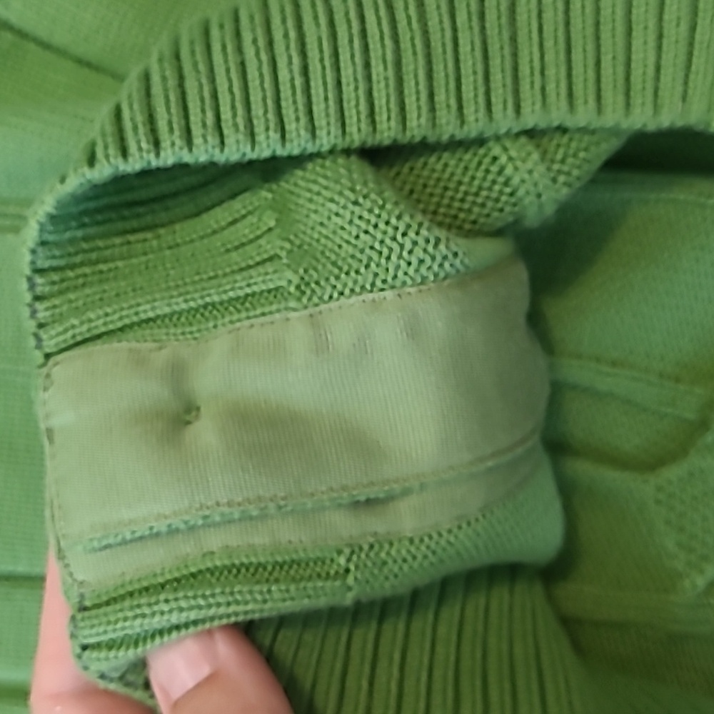 Lacoste Green Cable Knit Women's Sweater Size Xs/34 - Picture 7 of 10